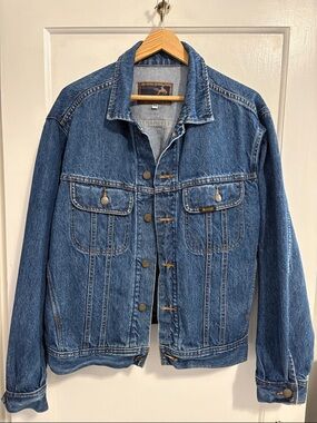 Vintage Heavy Blue Denim Jacket